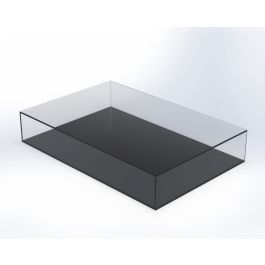 Flat / Shallow Acrylic Display Case & Base